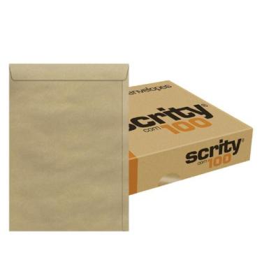 Imagem de Envelope Saco Kraft Pardo Skn325 17,6 X 25 Cm 100 Unidades - Scrity