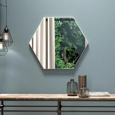 Imagem de Espelho Decorativo Hexágono para Sala 69 cm Dalla Costa - Dalla Costa 