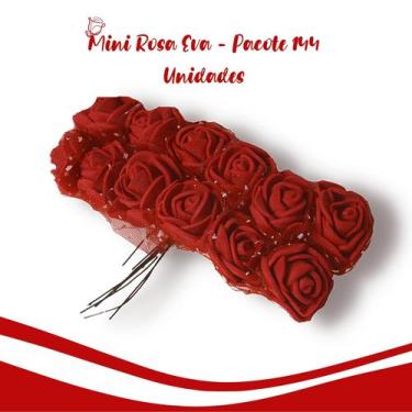 Imagem de Flor De Eva Vermelha - MIni Rosa - Pacote Com 144 Unidades - Nybc