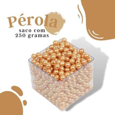 Imagem de Pérola Dourada 10Mm Pacote Com 250 Gramas - Nybc