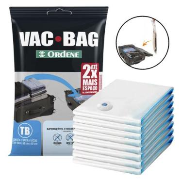 Imagem de 8 Sacos Organizador A Vácuo Trip Bag Para Viagem Mala 60x40cm - Ordene