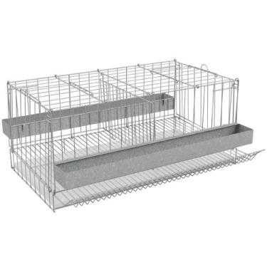 Imagem de Gaiola Poedeira para Codorna Desmontável com Divisão - Gaiolas Quatigu