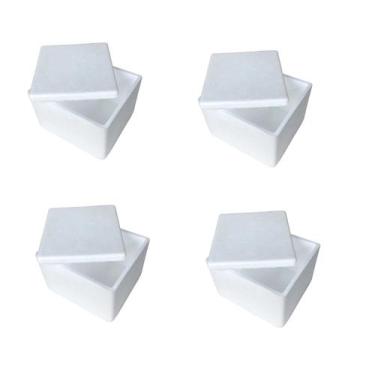 Imagem de Caixa Isopor Térmica 1kg Gelo Alimento Medicamento- Kit 10un - isoterm