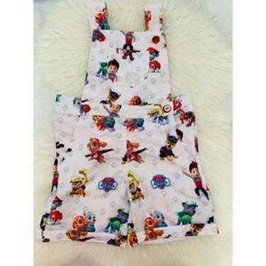 Imagem de Jardineira Menino Infantil Temático Patrulha Canina - EDYNHOKIDS, 01 A