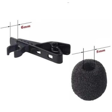 Imagem de Espuma com Clip Jacaré para Microfone de Lapela - OEM