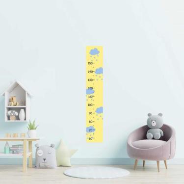 Imagem de Régua Adesiva Infantil Nuvens Azuis N09180 20x115CM - Adesivo BR