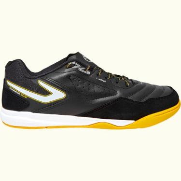 Imagem de Chuteira futsal topper dominator club v, Preto, Amarelo, 40