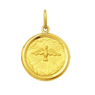 Imagem de Pingente Redondo Medio 2,6cm Ouro Maciço 18k FDMR2-K430 (22 Santos) - 
