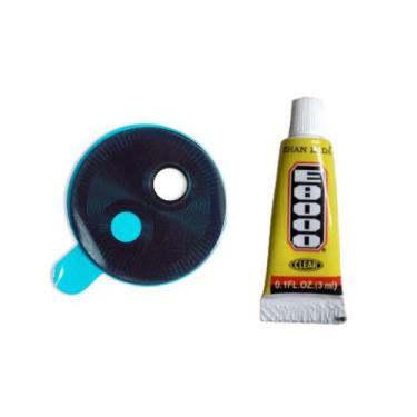 Imagem de Lente Câmera Para Moto G6 Play Preto + Cola 3 Ml - inova