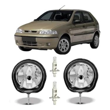 Imagem de Par Farol De Milha Palio G2 2001 2002 2003 2004 2005 2006 + Lâmpada
