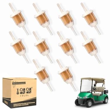 Imagem de 10L0L Filtro de Combustível com Linha de Combustível de 1/4" e 5/16" para Carrinho de Golfe A Gás Yamaha Ezgo Club Car Ds Precedent, Oem 72084G01, Jn6-F4560-00, Jn3-F4560-00
