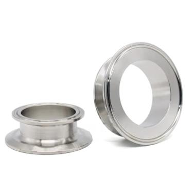 Imagem de Pipe Fitting, 1.5" 2" 2.5"3"4"Tri Clamp Reducer End Cover SS304 Flange 50.5 64 77.5 91 119mm Ferrule Sanitary Homebrew Beer Pipe Fitting(2 PCS,1.5 inch x 2 inch)