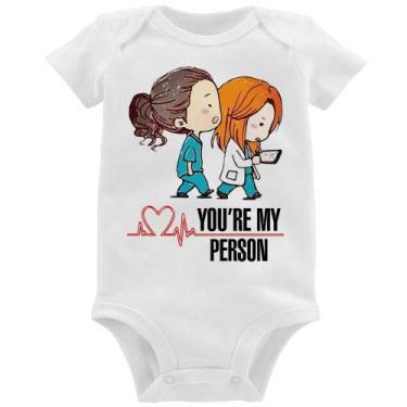 Imagem de Body Bebê You're My Person - Foca na Moda, Branco, G