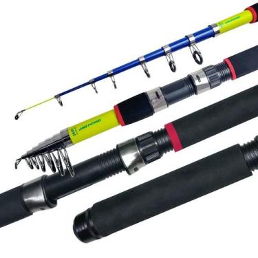 Imagem de Vara Telescópica Molinete JP Pampoo - Jaú Pesca, 3,90m, Azul