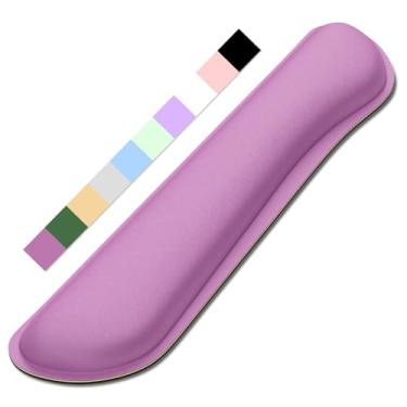 Imagem de Dapesuom Ampliar Descanso De Pulso Para Teclado, Almofada De Pulso De Espuma Viscoelástica Para Teclado Para Suporte De Tapetes De Mesa De Computador, Apoios Ergonômicos Para Mouse Pad Com Base Ant