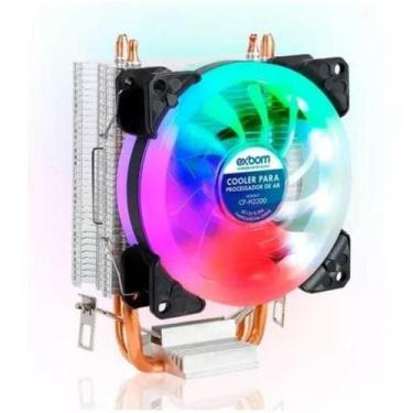 Imagem de Cooler para Processador Gamer RGB Soquete Intel Amd Ryzen - Exbom