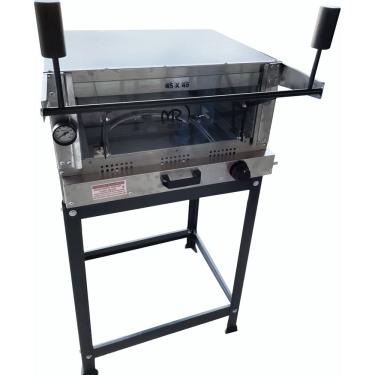 Imagem de Forno Pizza Grill Refratário, Termômetro e Cavalete