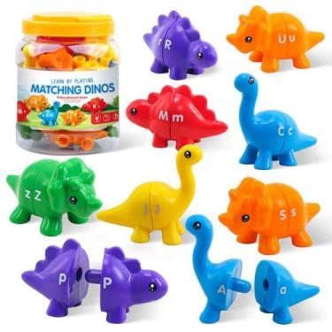 Imagem de Aprendendo o alfabeto do dinossauro Toy Ganaj Montessori de 1 a 3 anos