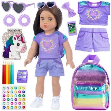 Imagem de Material escolar Playset 18INDC, boneca feminina de 18 polegadas com a