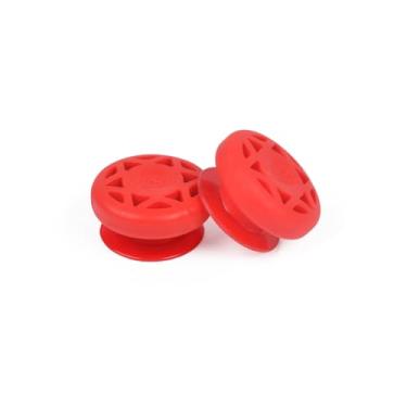 Imagem de Amortecedor recurvo para membros de tiro com arco e flecha amortecedores de borracha, redução de ruído para arcos compostos de membros sólidos recurvos e jovens, pacote com 2, vermelho