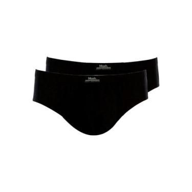 Imagem de Kit com 2 Cuecas Slip Mash 074.59 Plus Size, Preto, XXGG