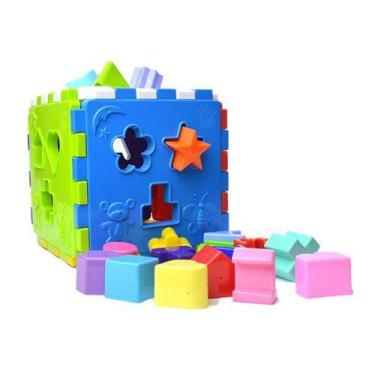 Imagem de Brinquedo Educativo Cubo Educa Mais, Kendy, Com Blocos, Colorido, Mult