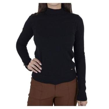 Imagem de Blusa Feminina Alpelo Sueter Tricot Kohl Preta - 1090-Feminino