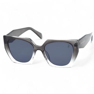 Imagem de Óculos de Sol Casual Polo London Club com Lente Proteção UV400 - Kit contém Case Couro ECO (Preto degrade)