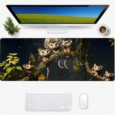 Imagem de Ogambá Mouse pad para jogos, tapete de mesa, base de borracha antiderrapante, tapetes de mouse estéticos legais para computador, laptop, teclado, escritório, escola, casa, acessórios de mesa