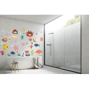 Imagem de Adesivo De Parede Fundo Do Mar - Lojinha Da Luc Adesivos