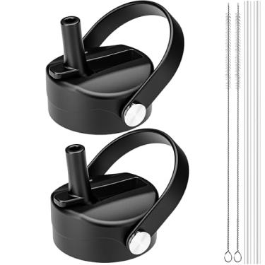 Imagem de MALAXIGOO Tampa de canudo para Hydro Flask boca larga, tampas com canudo para Hydroflask 12 16 18 20 32 boca larga de 1,134 g, tampa de canudo de substituição para Hydroflask, tampa de garrafa