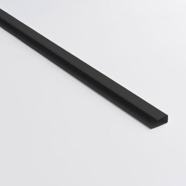 Imagem de Perfil de acabamento U para forro de PVC Belplast - Caixa com 12 metros -barras de 3m - caixa com 12 m - Preto