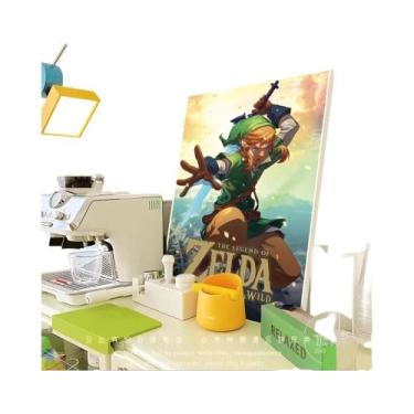 Imagem de Kawaii Zeldas Tears of the King Anime Poster DIY Adesivo Whitepaper Pa