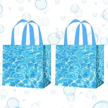 Imagem de C L cooper life Sacos de festa temáticos Ocean Waves não tecidos para festa do oceano, para praia, piscina, aniversário, verão, suprimentos para chá de bebê