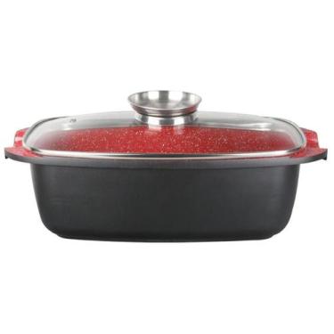 Imagem de Assadeira Frango Classic Cerâmica 32,2x20,5 cm Tampa de Vidro - Okaysh