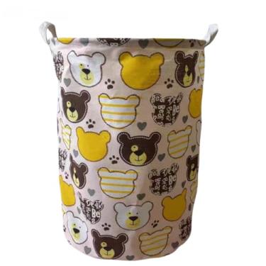 Imagem de Cesto De Roupa Suja Organizador de Brinquedos Dobrável(Ursinho)