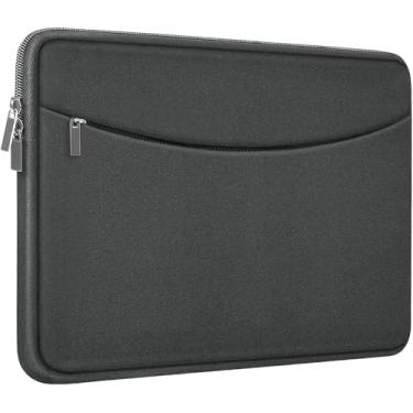 Imagem de Capa protetora para laptop de 14 polegadas, à prova de choque, bolsa de transporte para computador com bolso acessório, capa para computador portátil para MacBook de 14 polegadas, HP, Dell, Lenovo