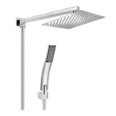 Imagem de Ducha Slin 20x20 304 C/Desviador Chuveirinho Quadrado