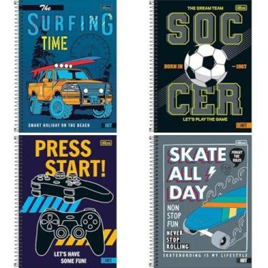 Imagem de Caderno 20X1 Capa Dura Hit Masculino 320Fls 50G. - TILIBRA