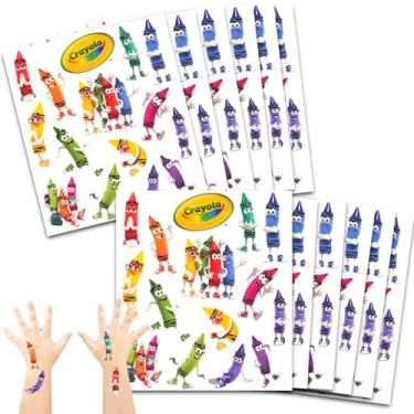Imagem de Crayola Pacote De Lembrancinhas Festa Para Meninos E Meninas ~ Com 12 Folhas Giz Cera Tatuagem Temporária, Sacolas Aniversário Infantil, Suprimentos Coloridos