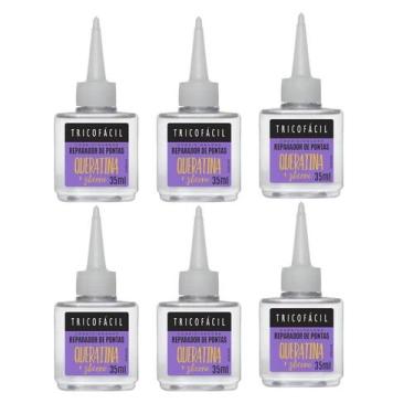 Imagem de Kit reparador pontas queratina tricófacil 35ml 6unid - TRICOFACIL