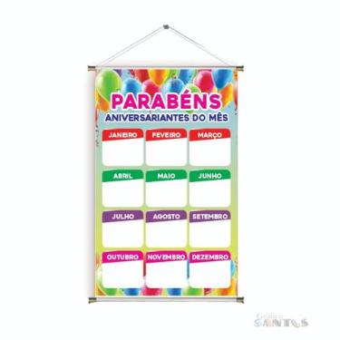Imagem de Banner pronto Aniversário BA 525 medida 45x70 cm arte Pronta