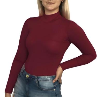 Imagem de Body Suplex Costa Aberta Manga Longa Gola Alta Moda Gringa Blogueira I