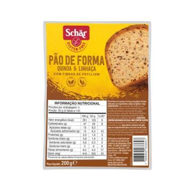 Imagem de Pão de Forma Quinoa e Linhaça Schar 200g