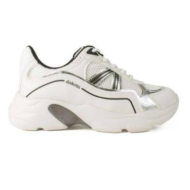 Imagem de Tenis Dakota Casual - Feminino, Branco, 35