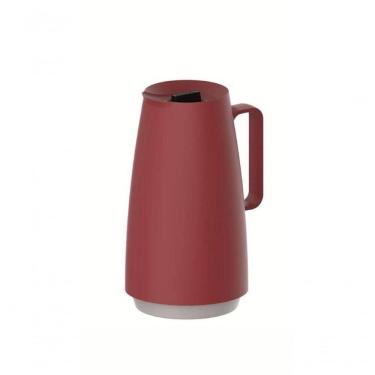 Imagem de Bule Térmico Tramontina Exata Vermelho Com Ampola De Vidro 500ml