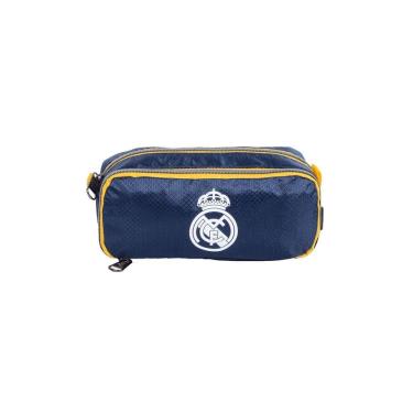 Imagem de Estojo Escolar Duplo Esportivo Real Madrid Oficial