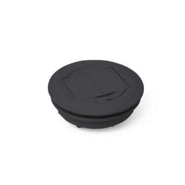 Imagem de Mini Caixa de Embutir Redonda 1 Tomada 1 HDMI - QTMOV, Preto