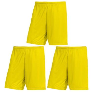 Imagem de Kit 3 Calções PMC Futebol Plus Size Masculino