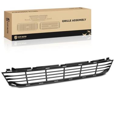 Imagem de YHTAUTO Conjunto de grade dianteira serve para BMW 740i 2016-2019 G12 Series, 750i 2016-2019 G12, grade de para-choque central com ranhura para crachá preto resistente ao calor resistente à corrosão